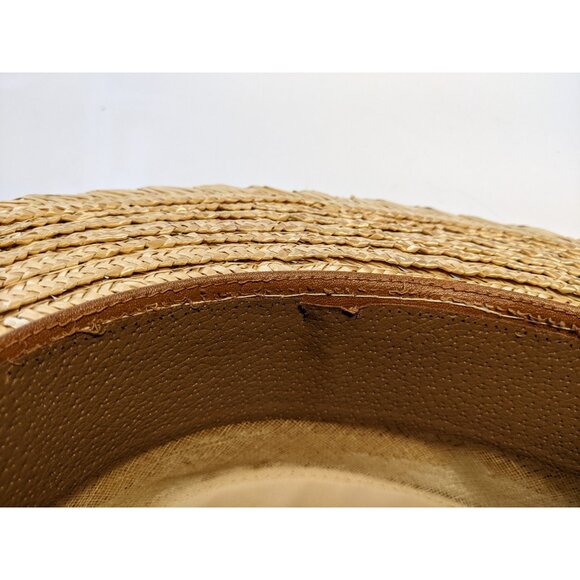 Men's Antique Royal Scot Vintage Gatsby Straw Boater Hat (size 6 7/8) AS IS - Picture 5 of 15